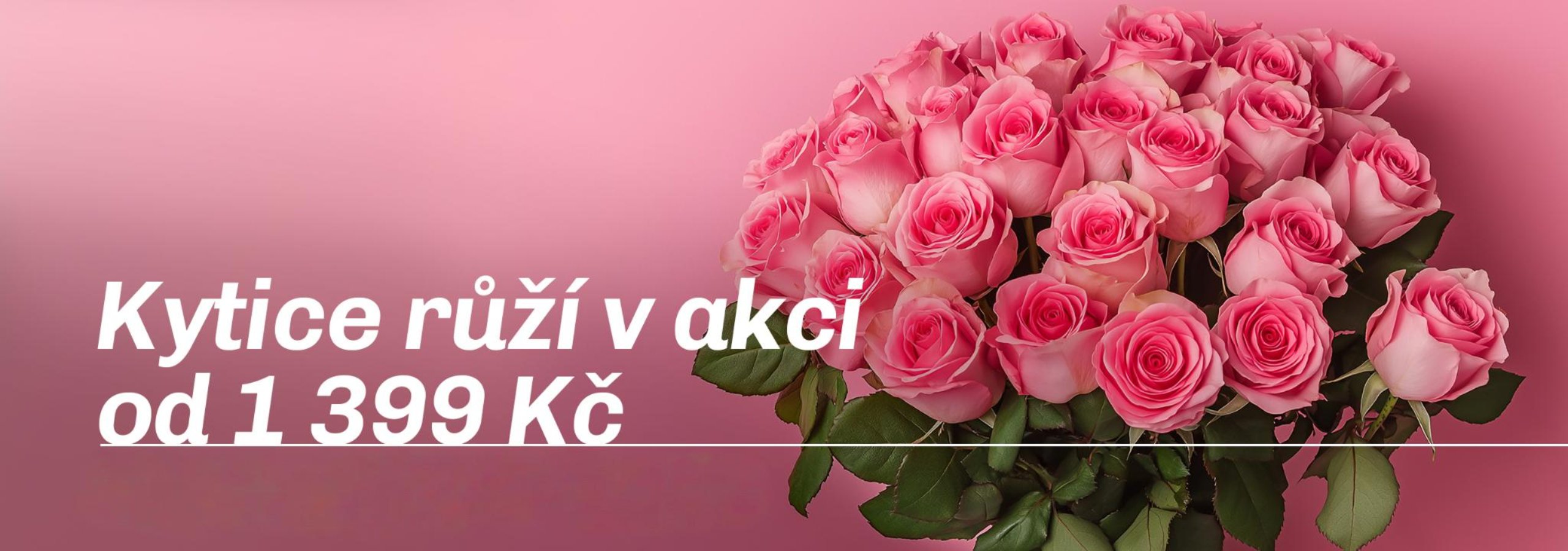Kytice růží v akci