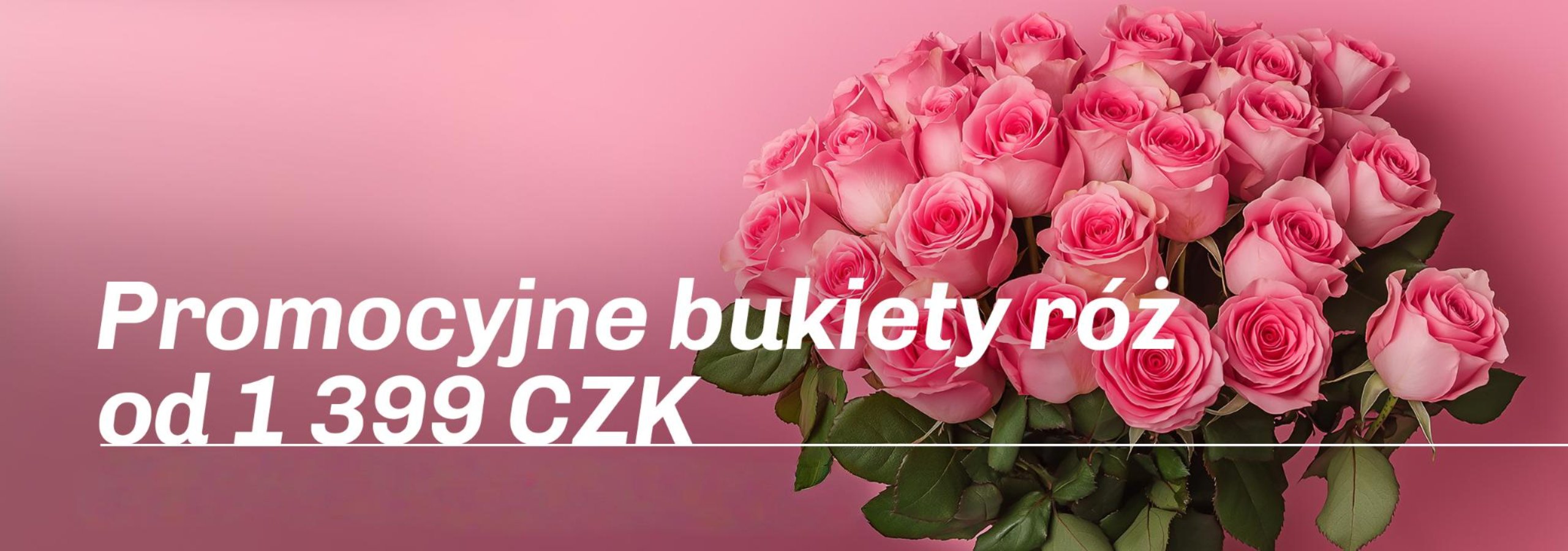 Promocyjne bukiety róż